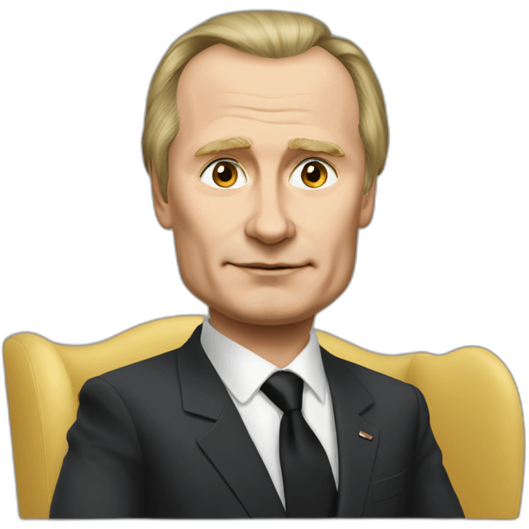 Vladmir Putin with thick hair emoji