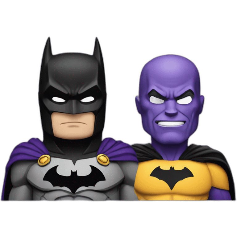 Batman and thanos emoji