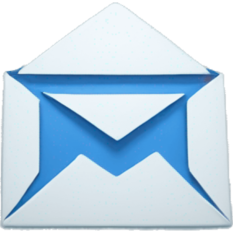 email icon in blue emoji