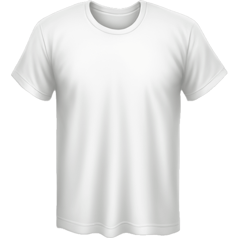 white t-shirt without a person emoji