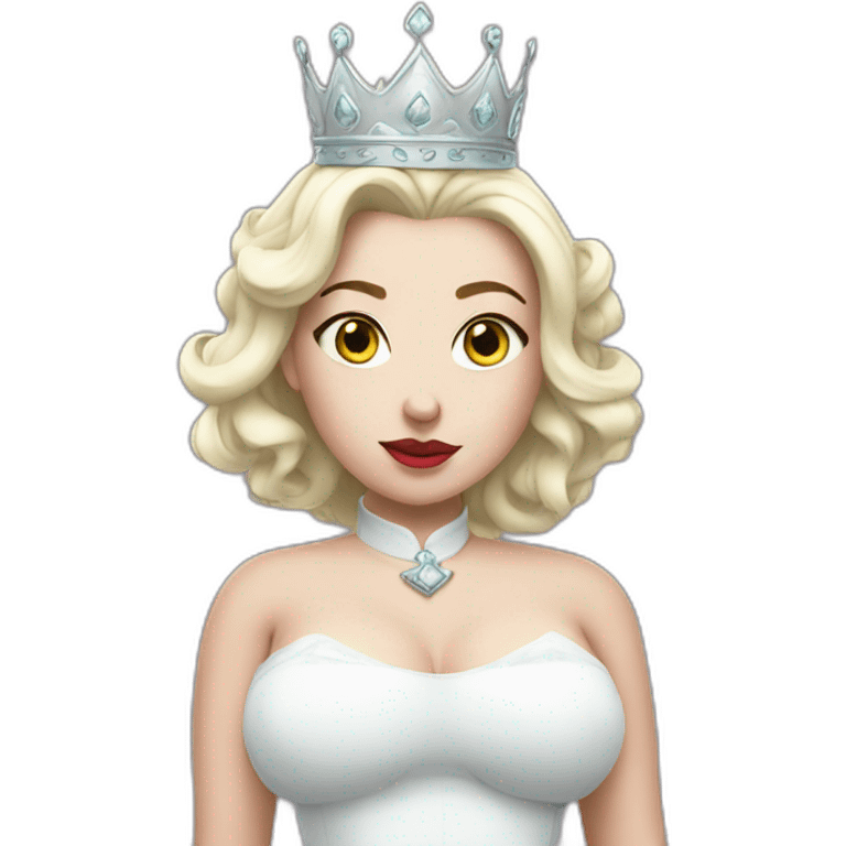 Thicc white queen emoji