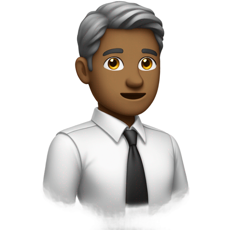 White collar  emoji