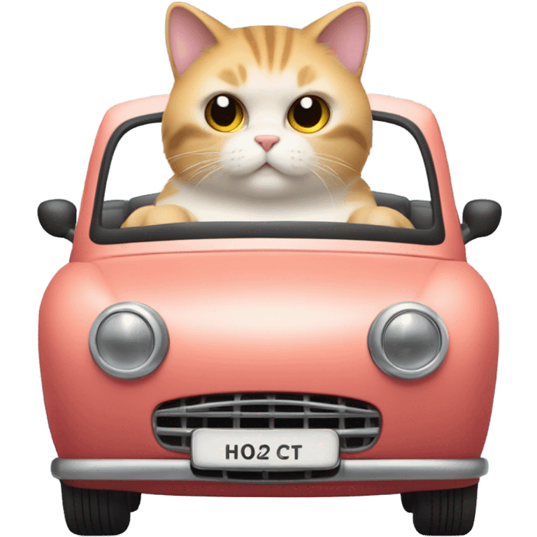 Romantic chonky cat coupe emoji