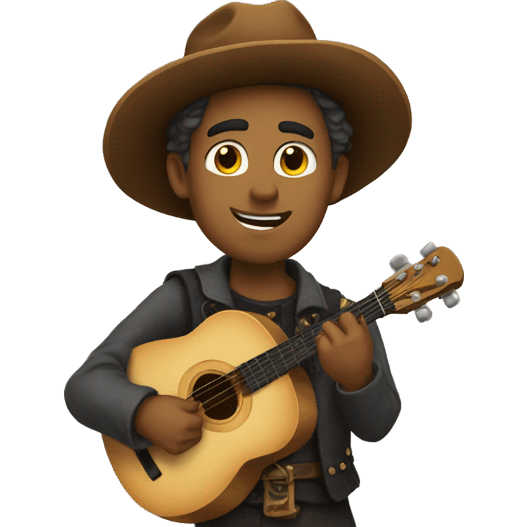 A romantic and lonely troubadour emoji