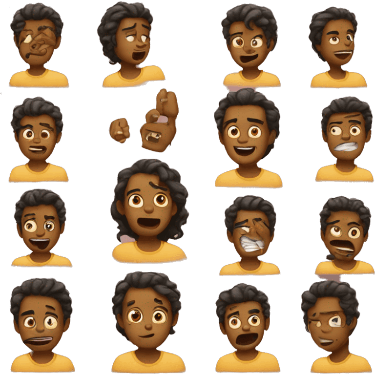 different emotions emoji