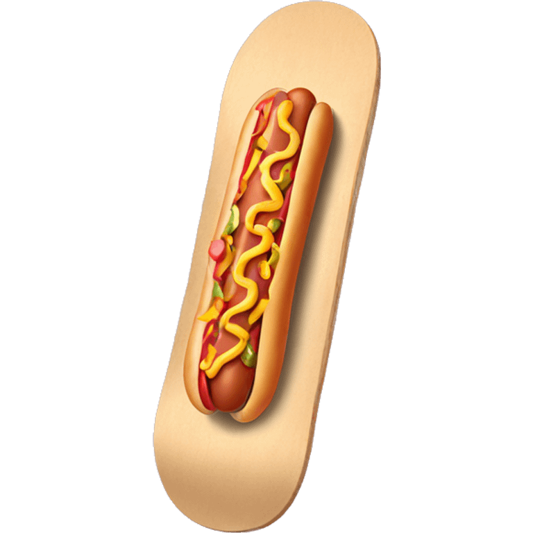 hot dog skateboard emoji