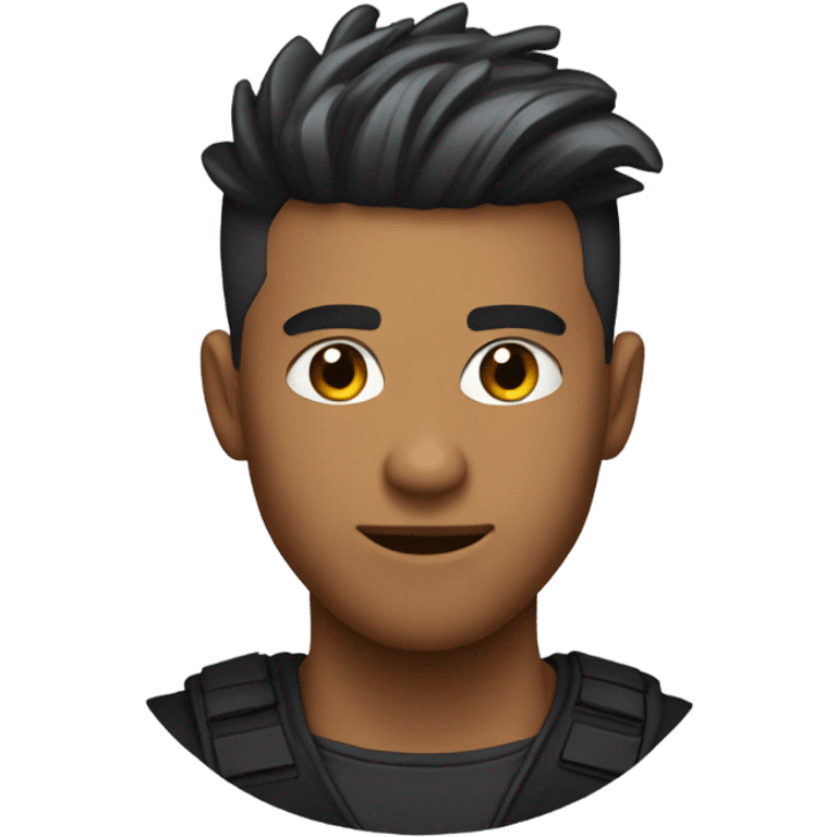 Streamer ninja with a low taper fade  emoji