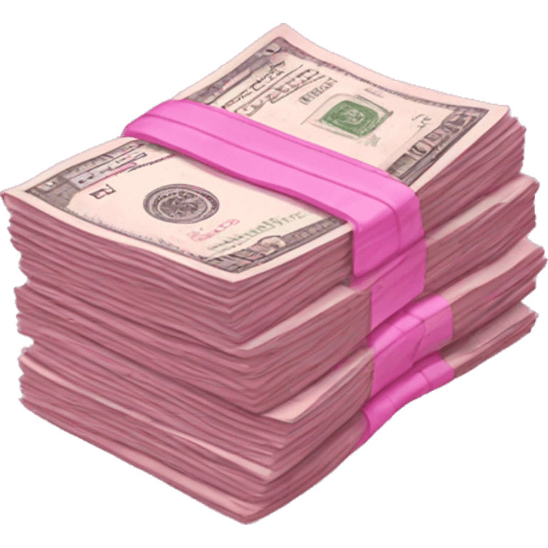 Pink money emoji