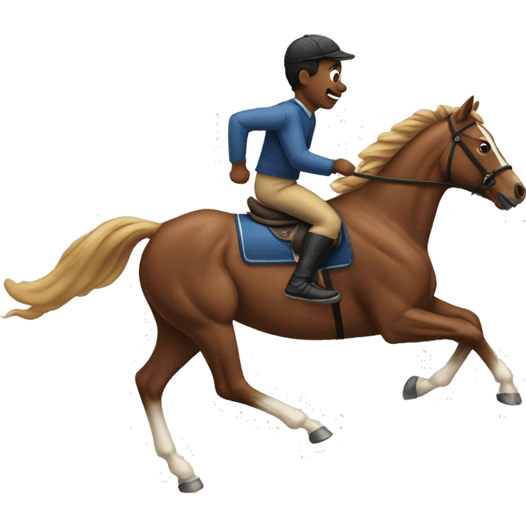 Running a horse emoji