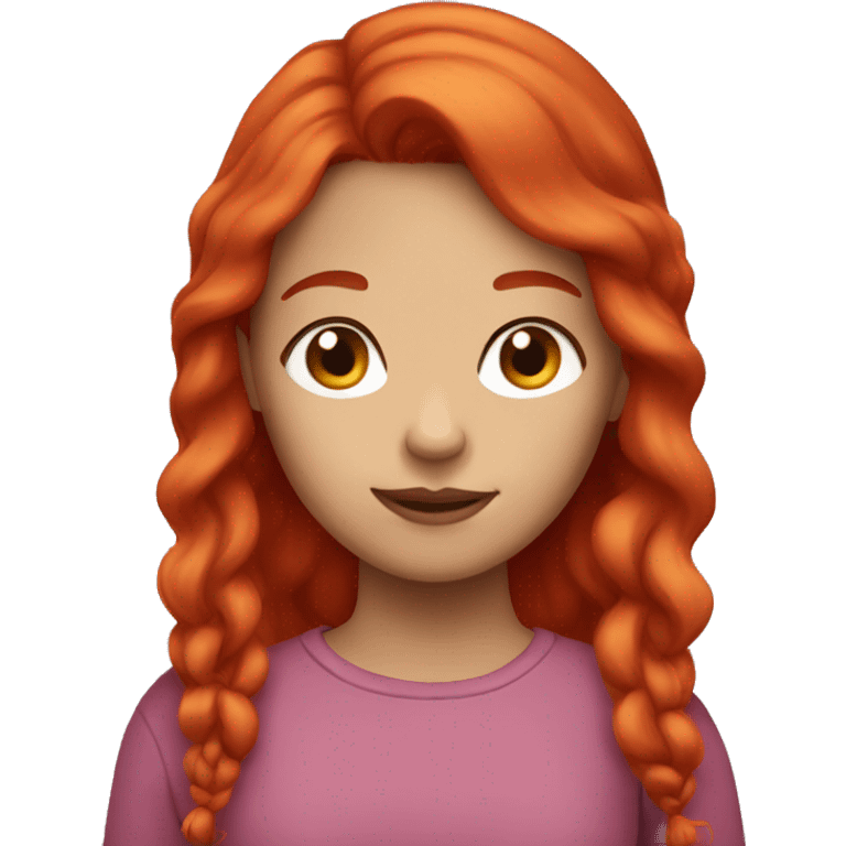 Red hair girl  emoji