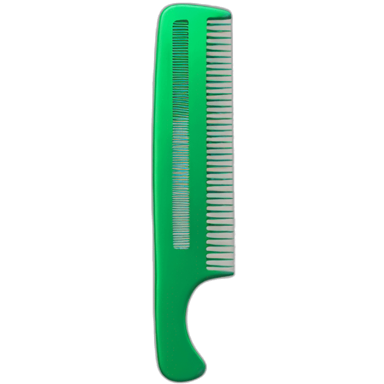 comb for hair green emoji