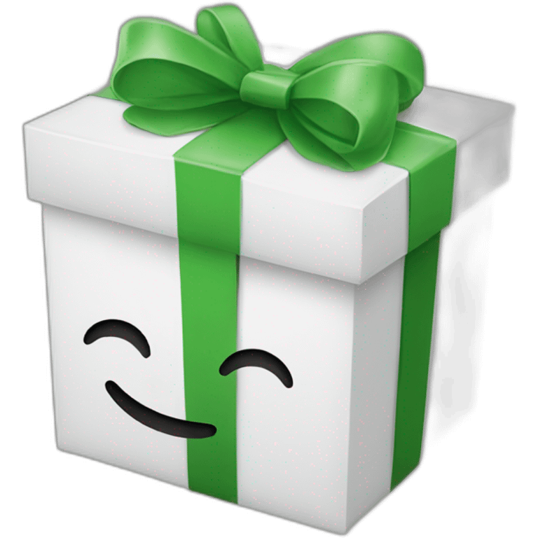 gift box with smile emoji