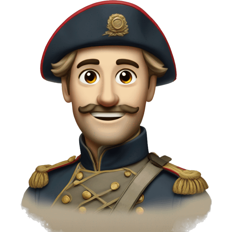 smiling French soldier in the Crimean War emoji