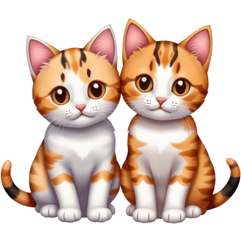 kittens in love emoji