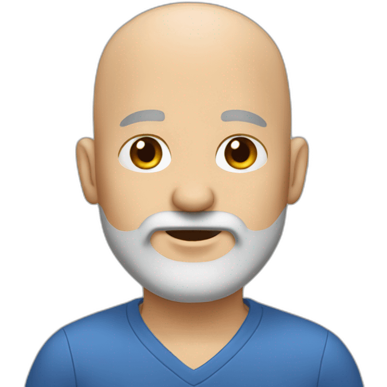 bald with grey beard emoji