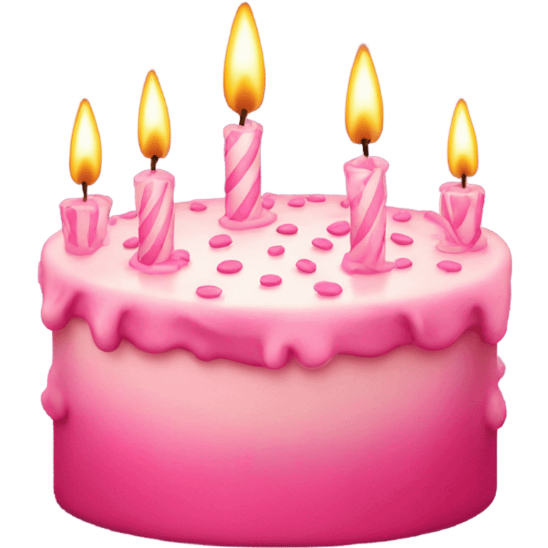 Pink birthday emoji emoji