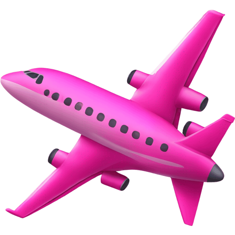 Pink plane emoji