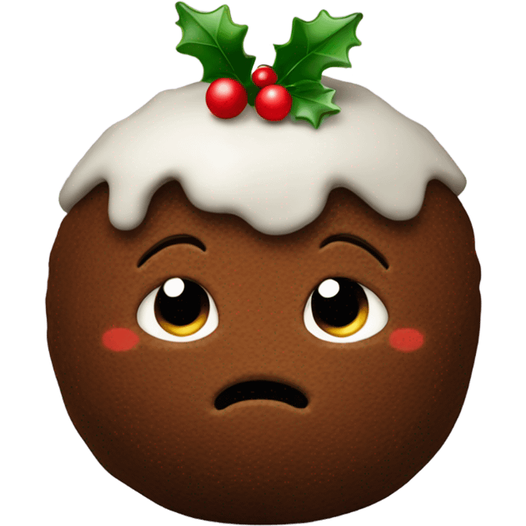 christmas pudding emoji