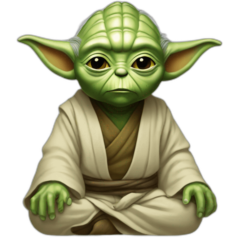 Yoda Cosmic méditation  emoji