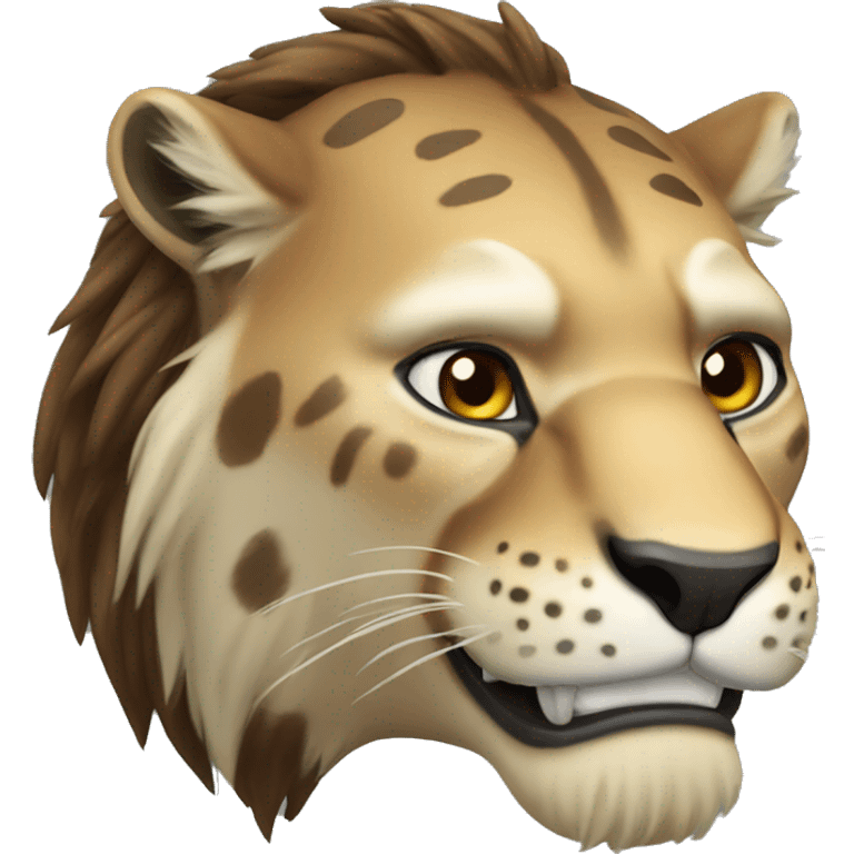 Smilodon face  emoji