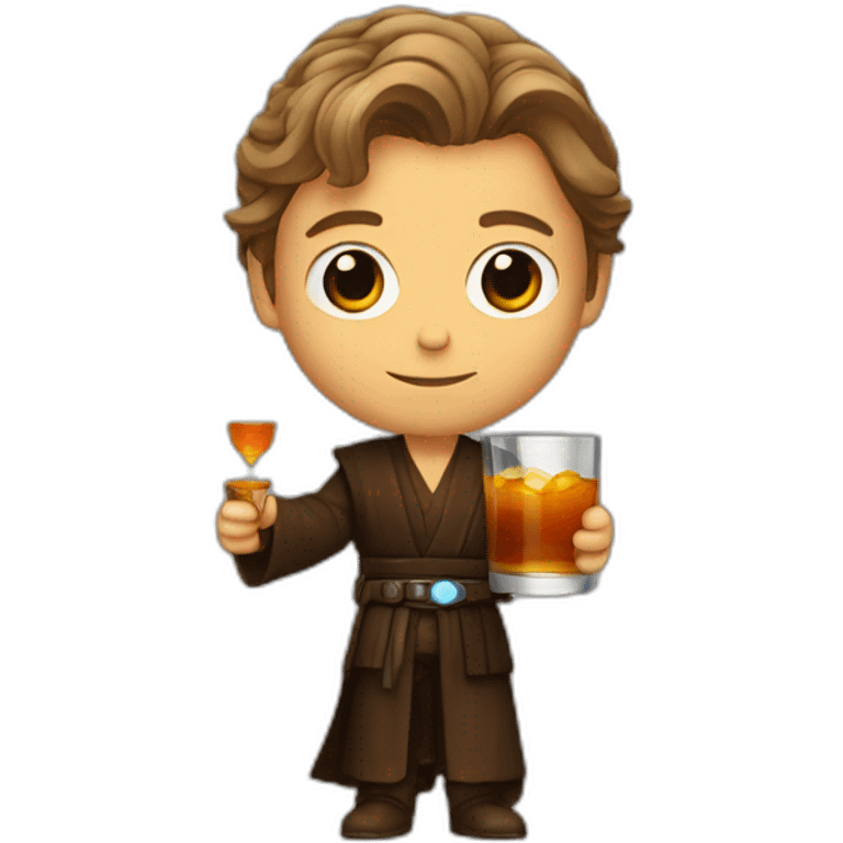 Anakin skywalker handing whiskey glass emoji