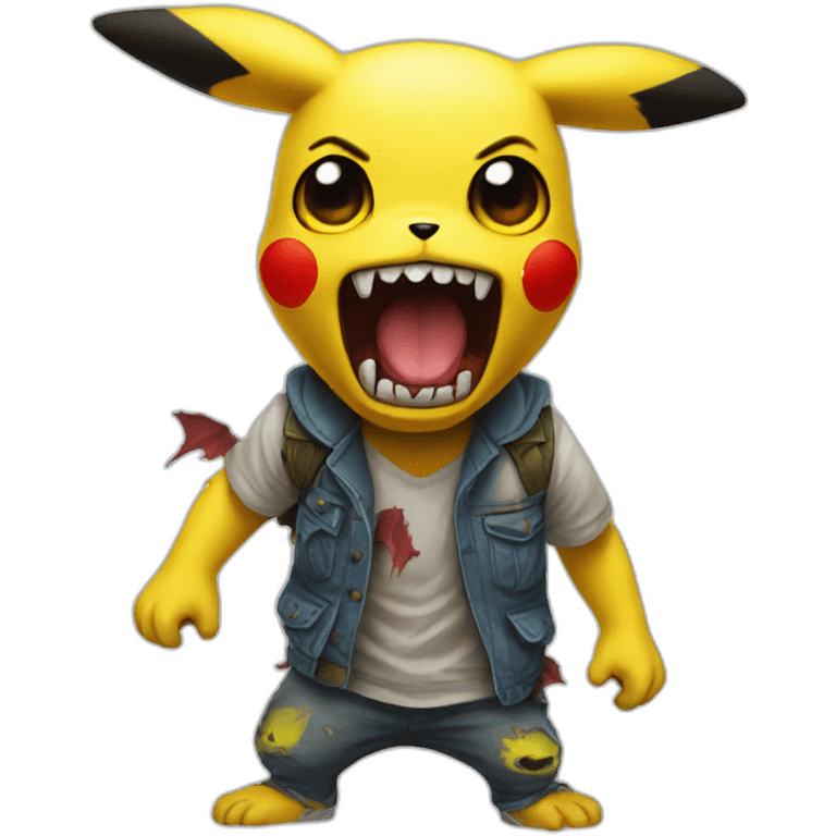 pikachu zombie emoji