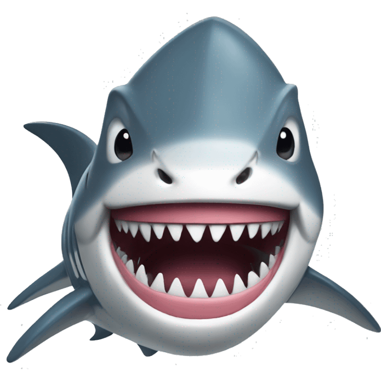 shark with big teeth smil emoji