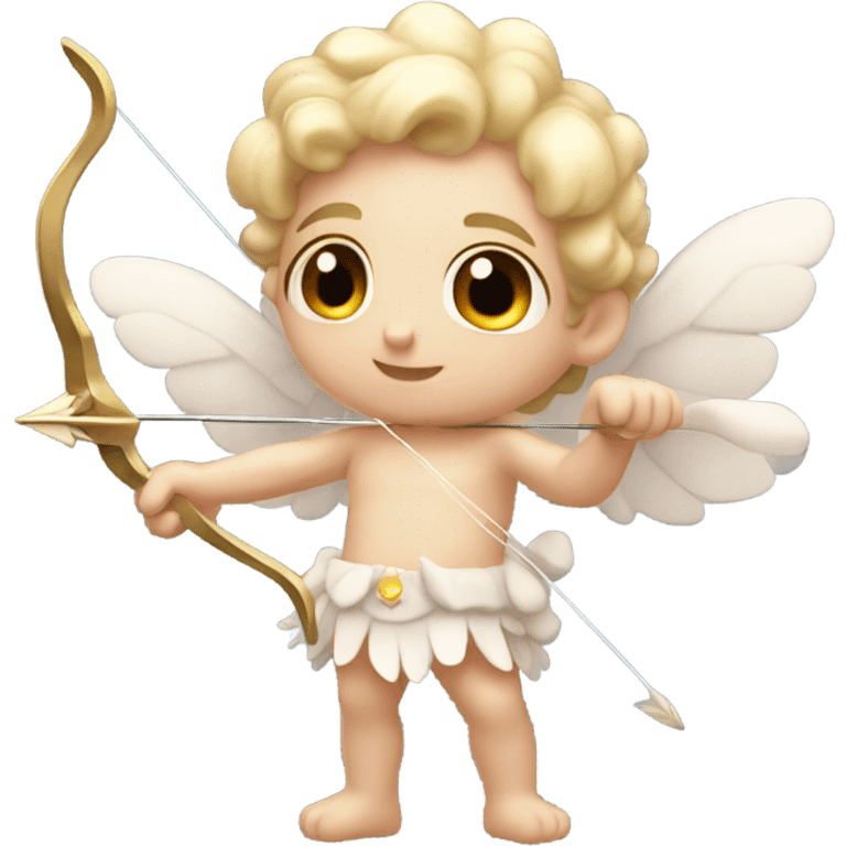 Pale cupid with arrow emoji