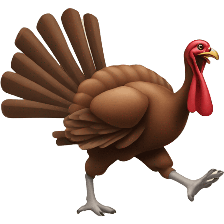 Turkey running away emoji