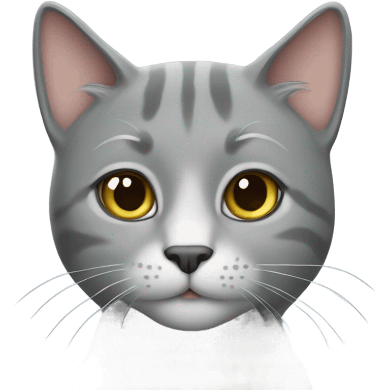 a gray cat prince emoji