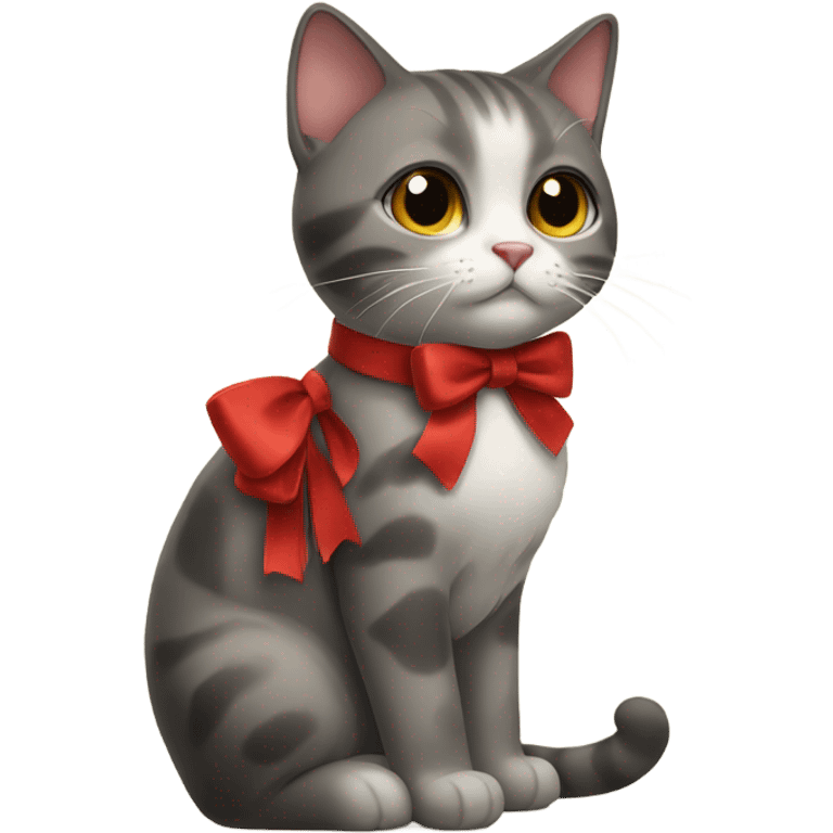 cat with a bow emoji