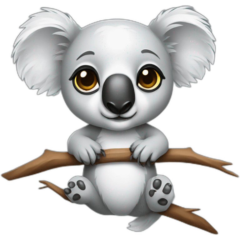 koala designer work emoji