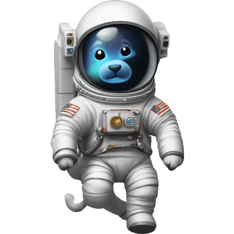 Astronaut unicorn in space emoji