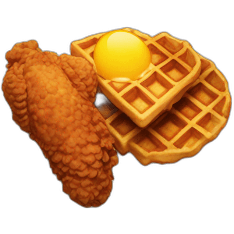 Fried Chicken and Waffles emoji