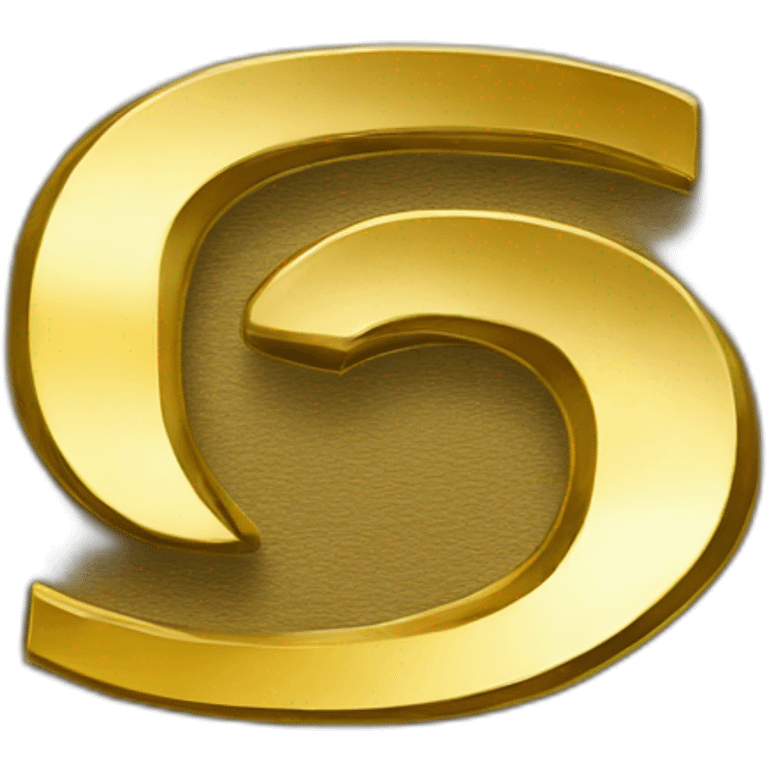 Logo with letter "GT" in gold  emoji