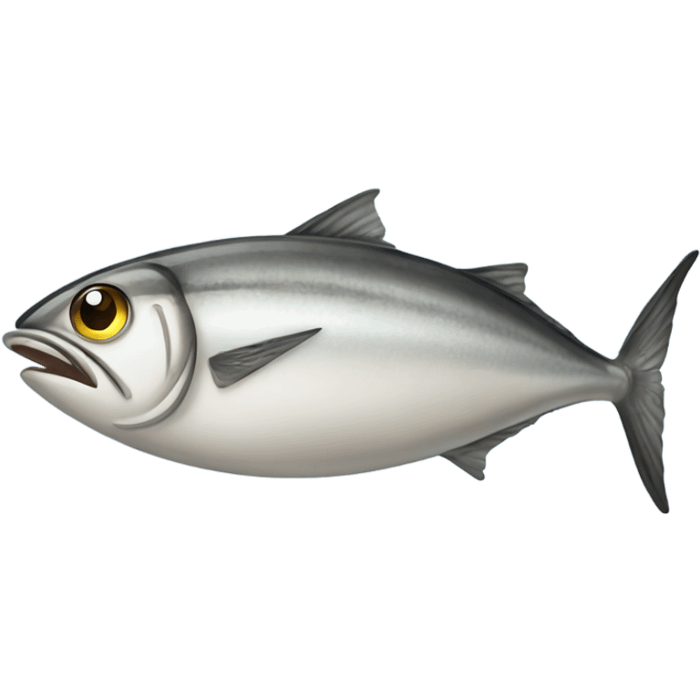 Grumpy sardine emoji