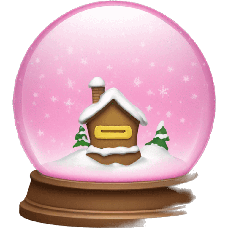 snowglobe pink with start emoji