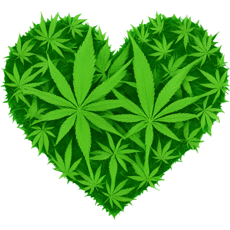 Weed heart emoji