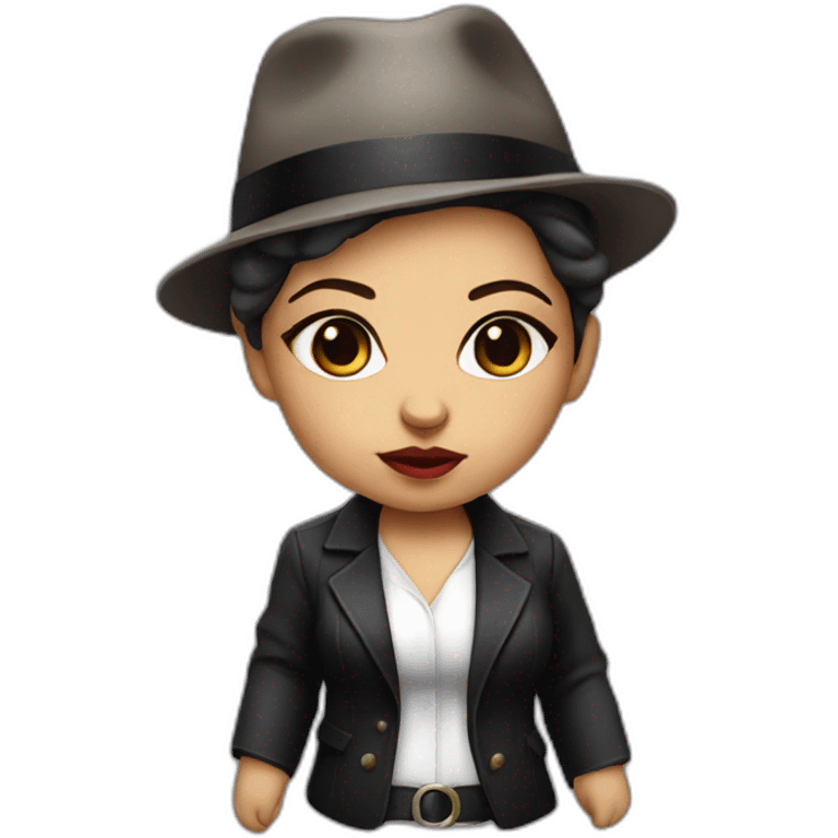 Italian mobster female baby emoji