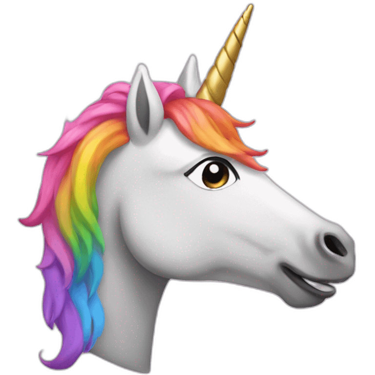 Gay unicorn emoji