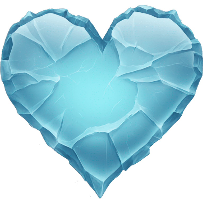 cracked ice heart emoji