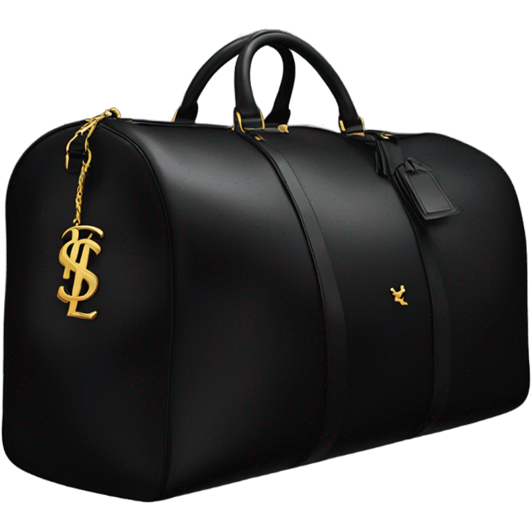 YSL black duffel bag  emoji