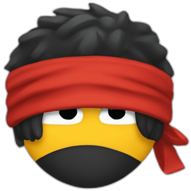 ninja rojo ropa roja emoji