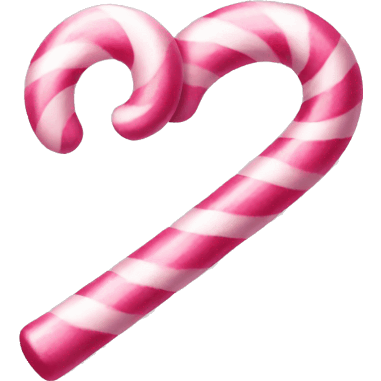 Aesthetic pink candy cane emoji