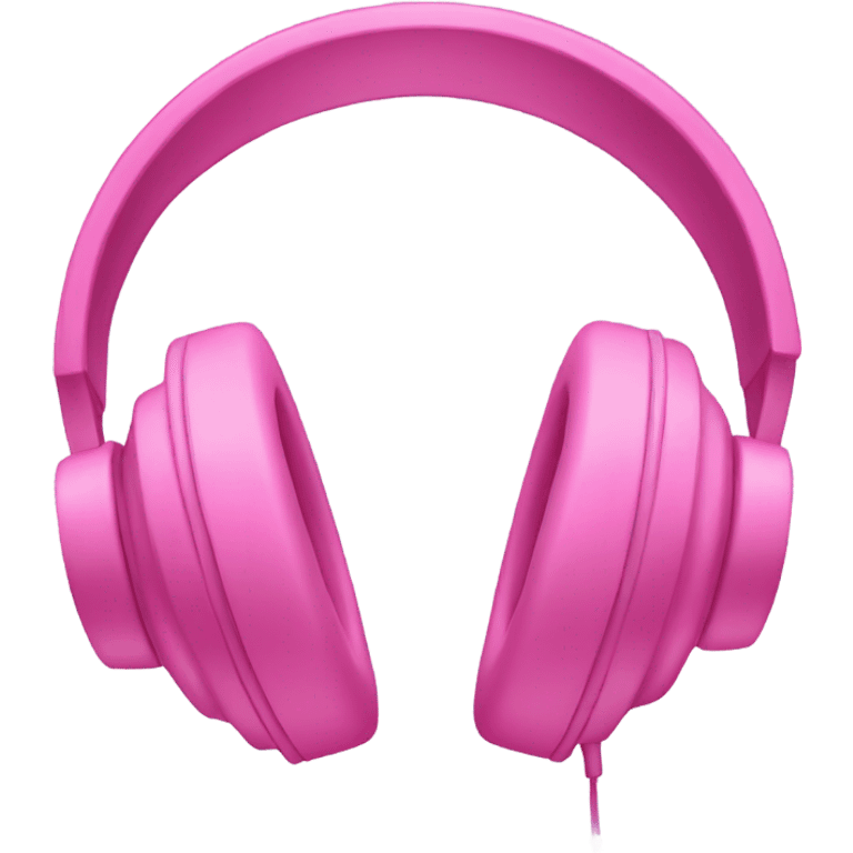 Pink headphones emoji