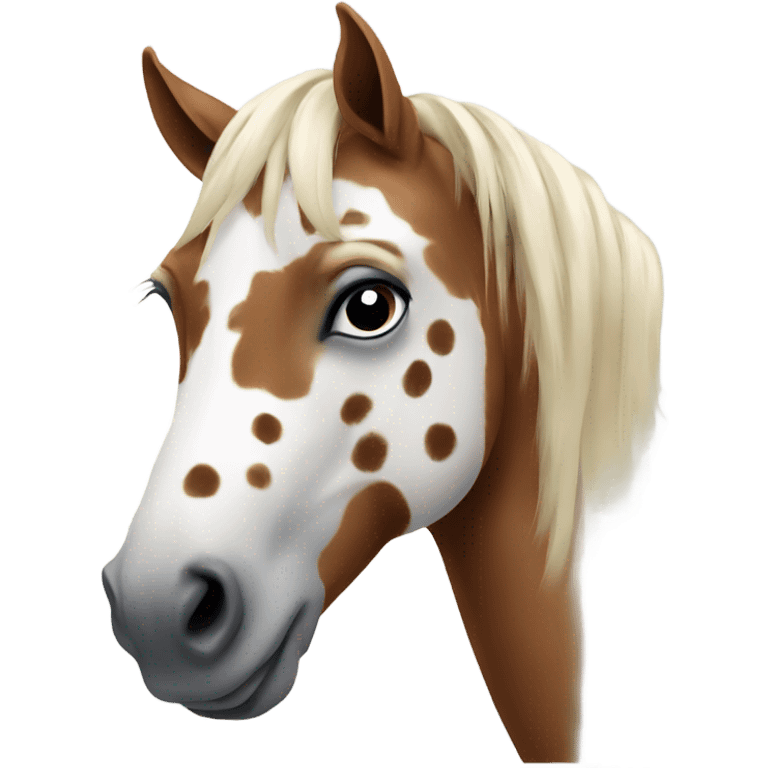 Horse with spots emoji