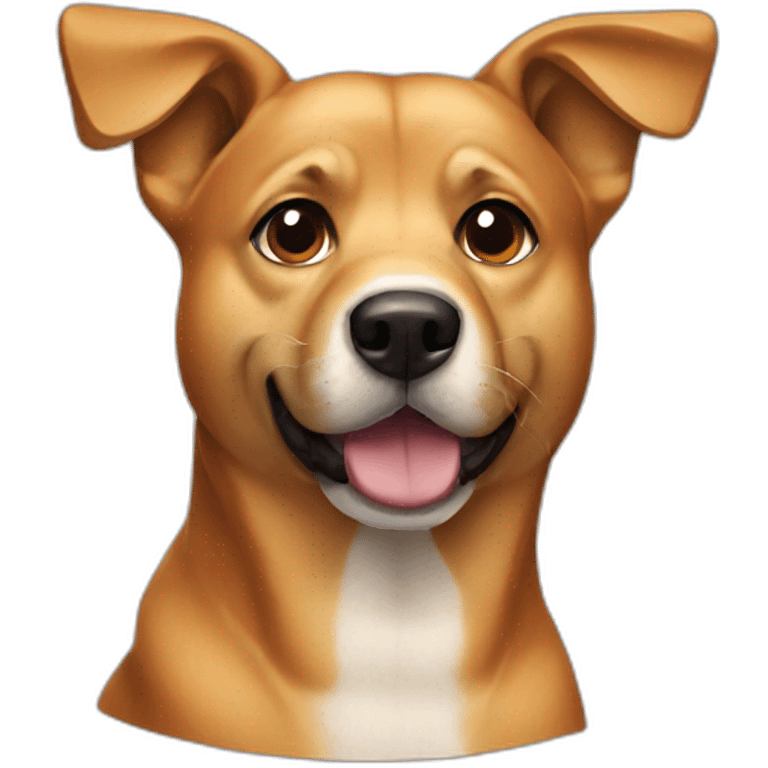 caramel dog black snout emoji