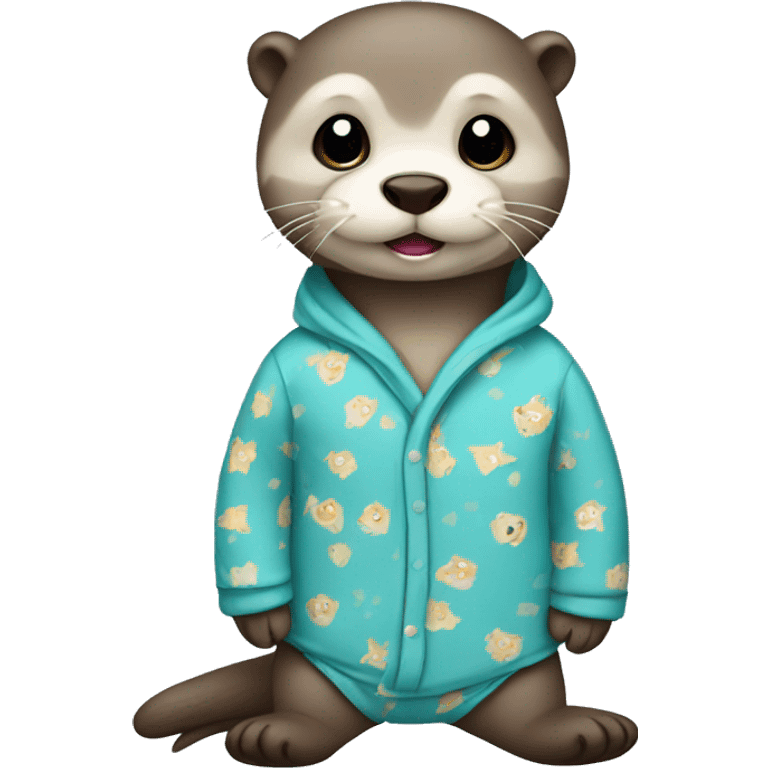 Otter in pajamas  emoji