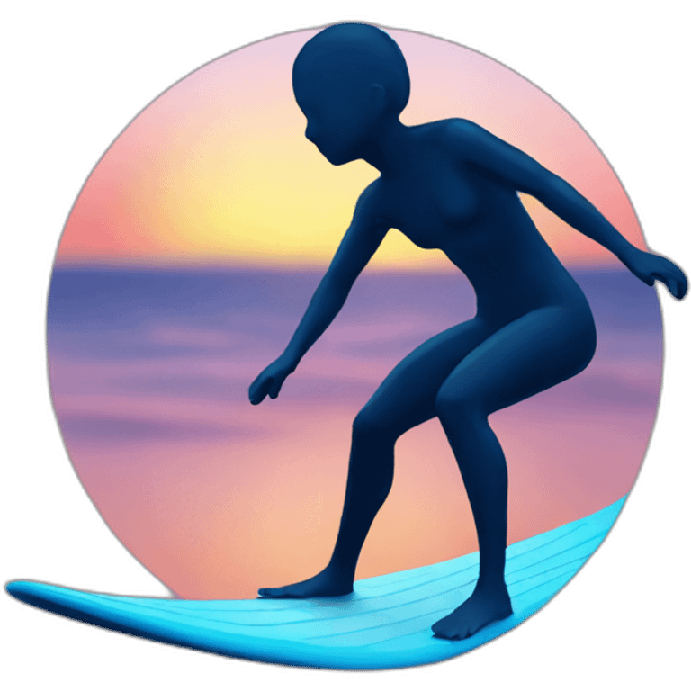 sunset surfing emoji