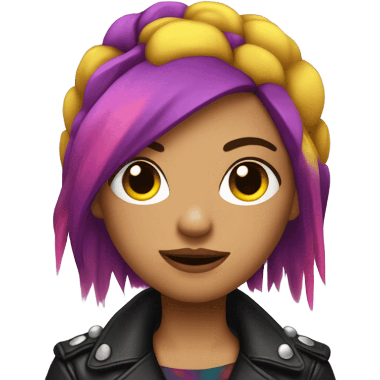 punk girl with piercings emoji